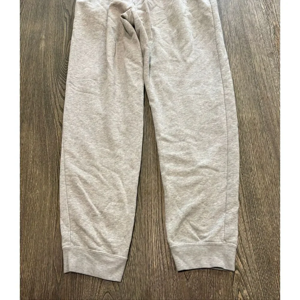 Nike Womens Jogger Sweat Pants Drawcord Elastic Waist Cotton Blend Gray Size M